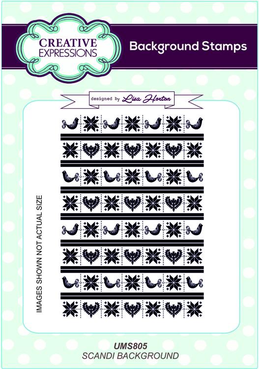 Creative Expressions Scandi  A6 Background Stamp-1