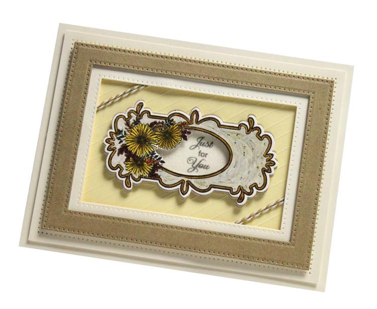 Creative Expressions Scarlet's Daisies Pre Cut Stamp-3