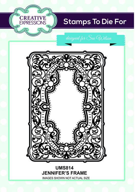 Creative Expressions Jennifer's Frame Pre Cut Stamp-1
