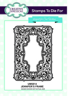 Creative Expressions Jennifer's Frame Pre Cut Stamp-1