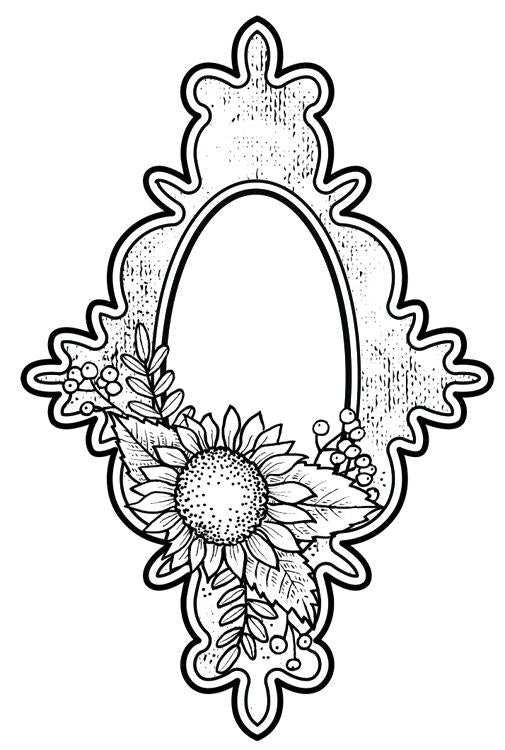 Creative Expressions Victoria's Sweet Sunflower Pre Cut Stamp-1