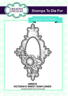 Creative Expressions Victoria's Sweet Sunflower Pre Cut Stamp-2