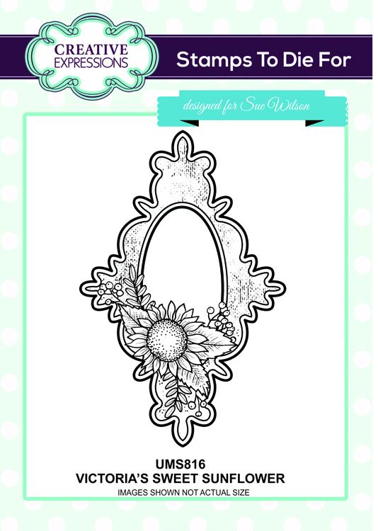 Creative Expressions Victoria's Sweet Sunflower Pre Cut Stamp-2