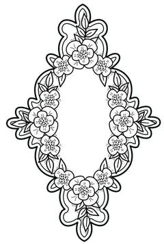 Creative Expressions Victoria's Garden Pre Cut Stamp-1