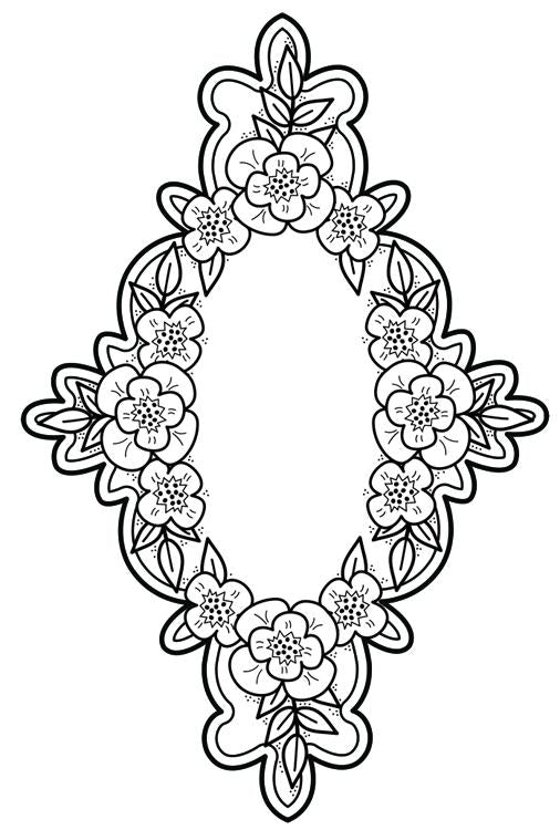 Creative Expressions Victoria's Garden Pre Cut Stamp-1