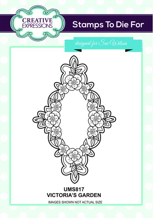 Creative Expressions Victoria's Garden Pre Cut Stamp-2