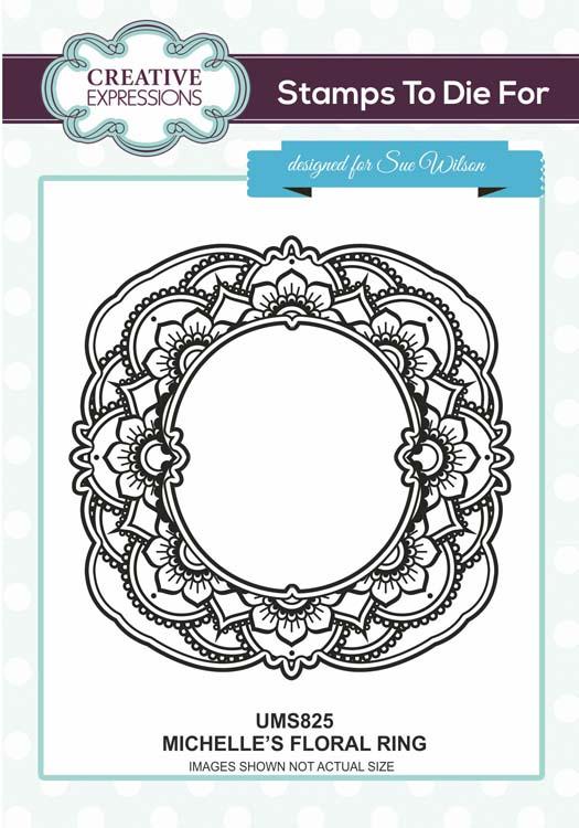 Creative Expressions Michelle's Floral Ring  Stamp-1