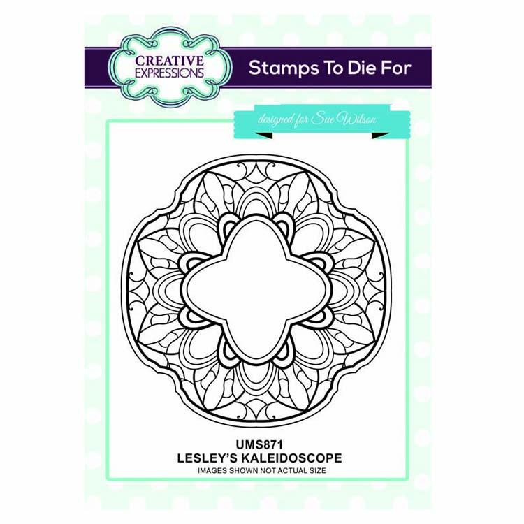 Creative Expressions Stamps To Die For Lesley's Kaleidoscope Pre Cut Stamp-1