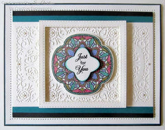 Creative Expressions Stamps To Die For Lesley's Kaleidoscope Pre Cut Stamp-2