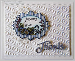 Creative Expressions Stamps To Die For Camilla's Pansies Pre Cut Stamp-2
