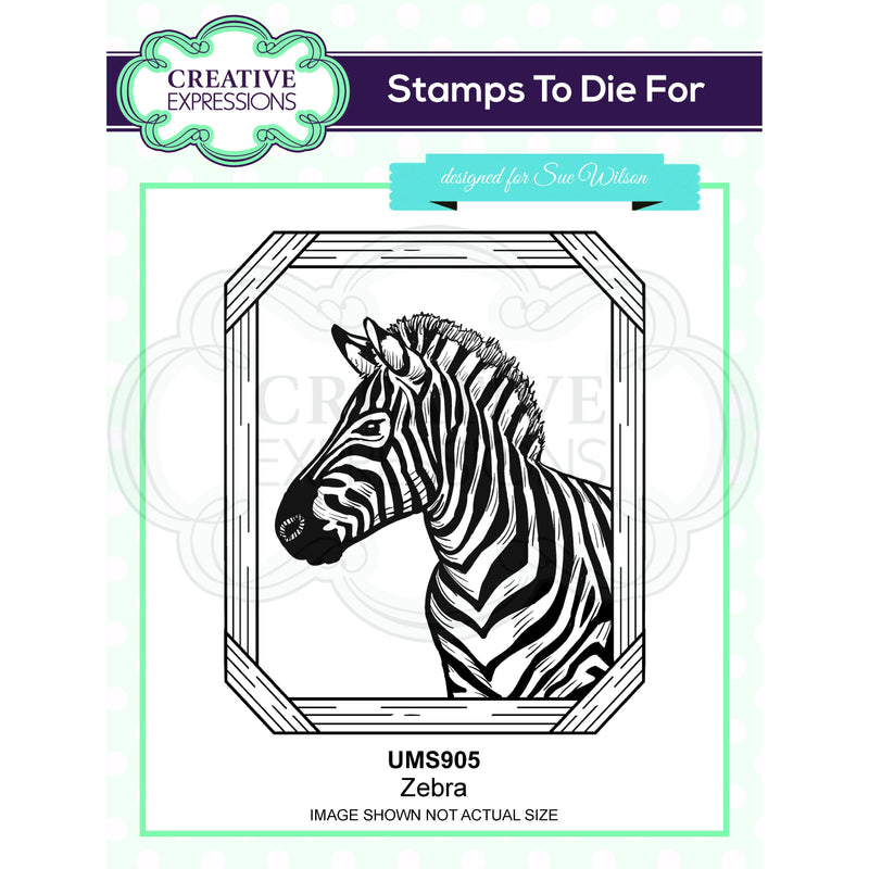 Zebra Pre Cut Stamp Co-ords with CED1316-1
