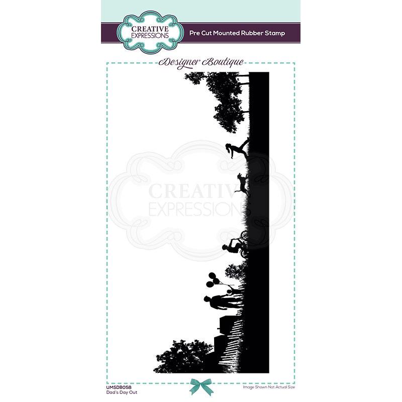 Creative Expressions Designer Boutique Collection Dad's Day Out DL Pre Cut Rubber Stamp-1
