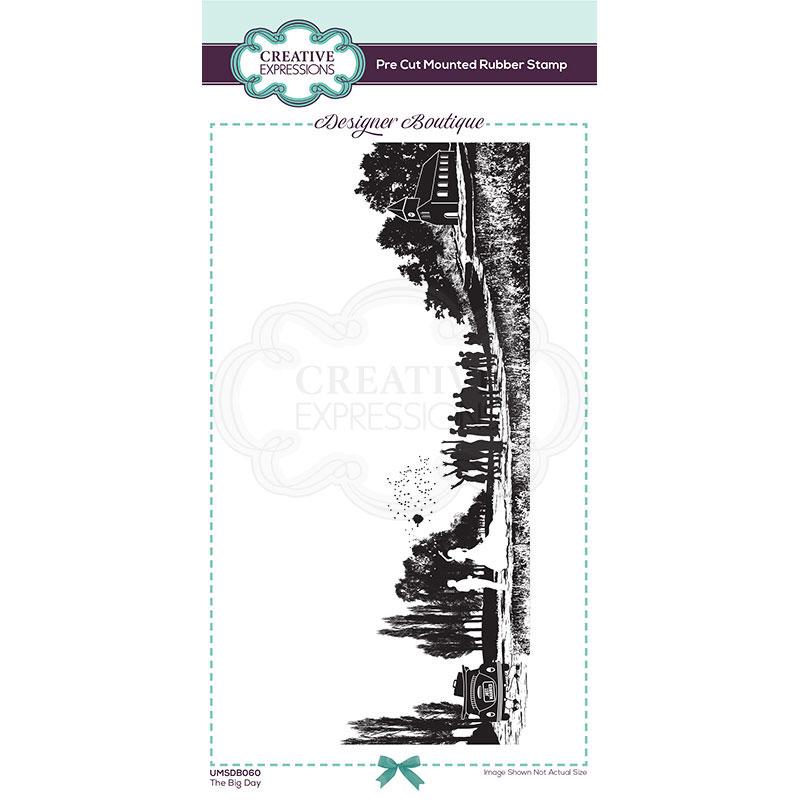 Creative Expressions Designer Boutique Collection The Big Day DL Pre Cut Rubber Stamp-1