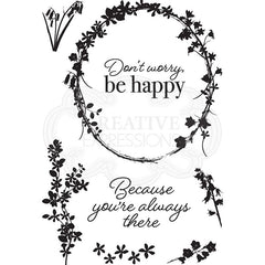 Creative Expressions Designer Boutique Collection Springtime Blooms A6 Clear Stamp Set-6
