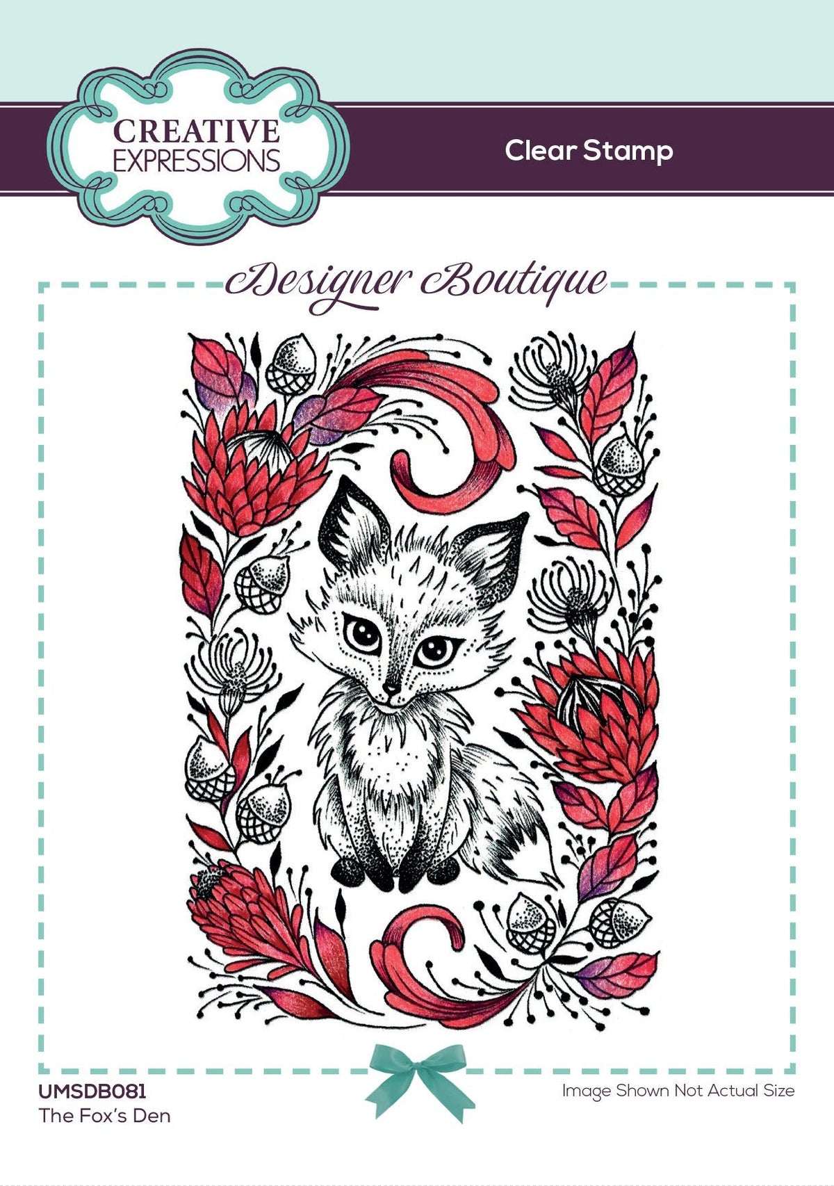 Creative Expressions Designer Boutique Collection The Fox's Den A6 Clear Stamp Set-1