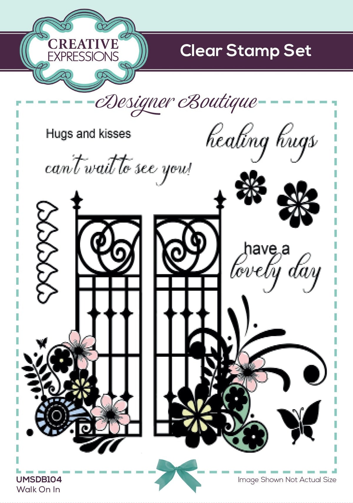 Creative Expressions Designer Boutique Walk On In 6 in x 4 in Clear Stamp Set-1