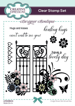 Creative Expressions Designer Boutique Walk On In 6 in x 4 in Clear Stamp Set-1