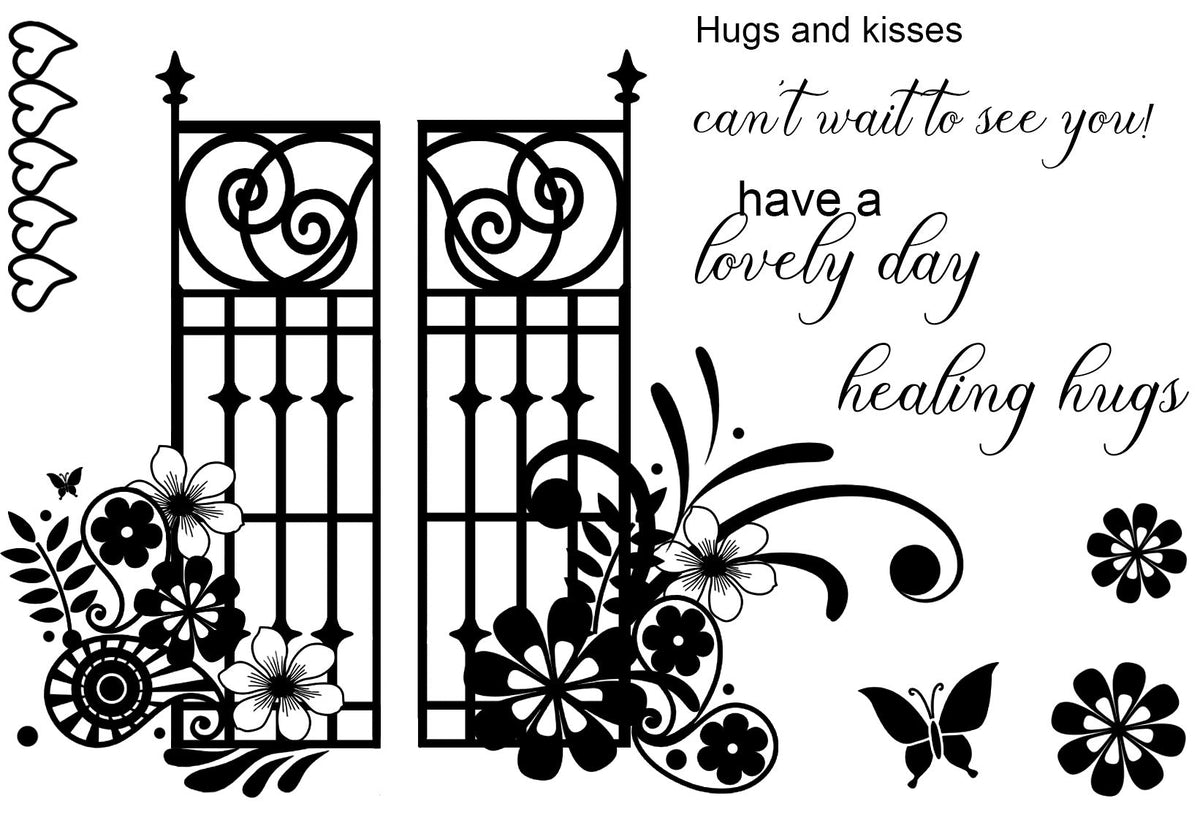 Creative Expressions Designer Boutique Walk On In 6 in x 4 in Clear Stamp Set-4