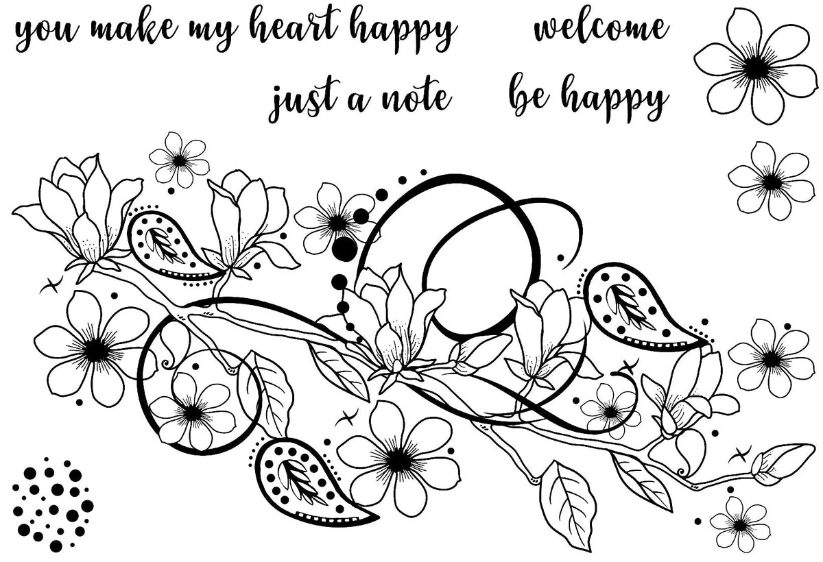Creative Expressions Designer Boutique Hey Bud 6 in x 4 in Clear Stamp Set-4