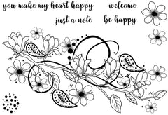 Creative Expressions Designer Boutique Hey Bud 6 in x 4 in Clear Stamp Set-4