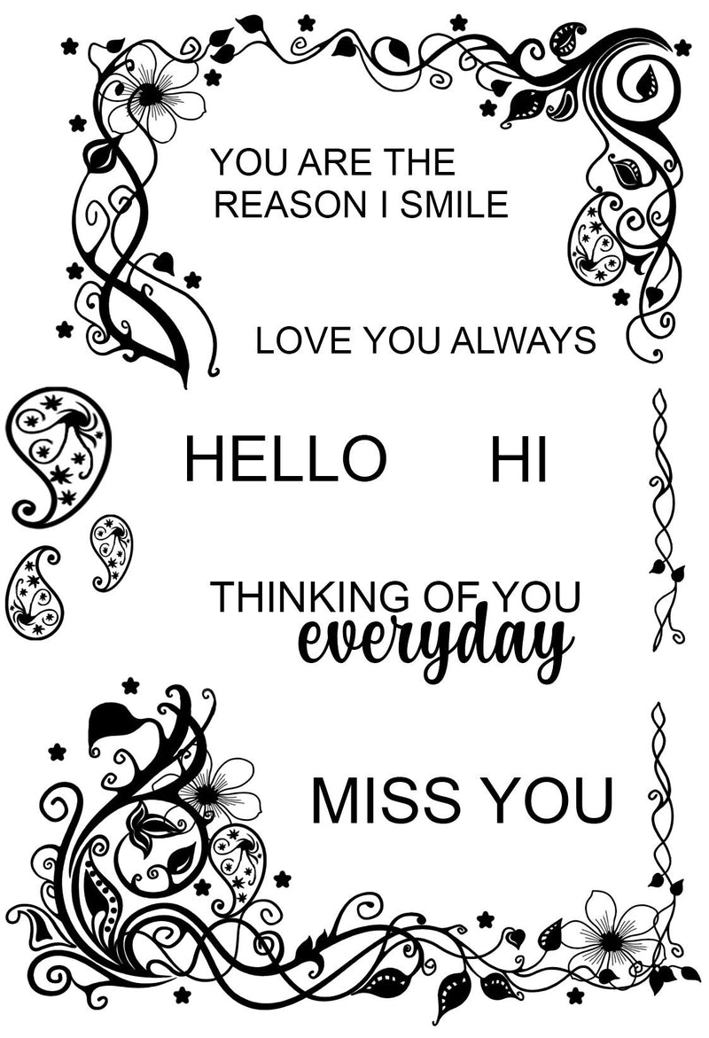 Creative Expressions Designer Boutique Escape The Ordinary 6 in x 4 in Clear Stamp Set-4