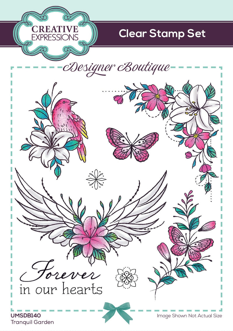 Creative Expressions Designer Boutique Tranquil Garden 6 in x 4 in Stamp Set-1