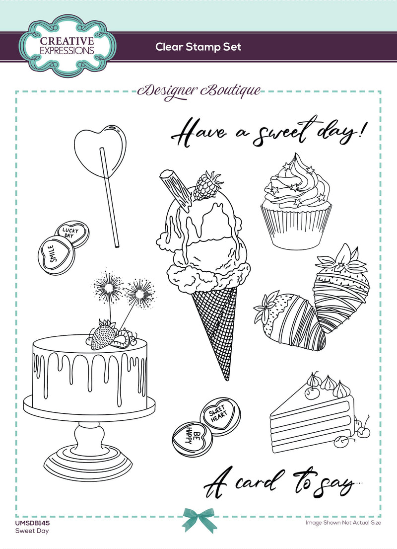 Creative Expressions Designer Boutique Sweet Day 6 in x 8 in Stamp Set-1
