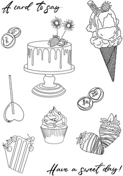 Creative Expressions Designer Boutique Sweet Day 6 in x 8 in Stamp Set-2