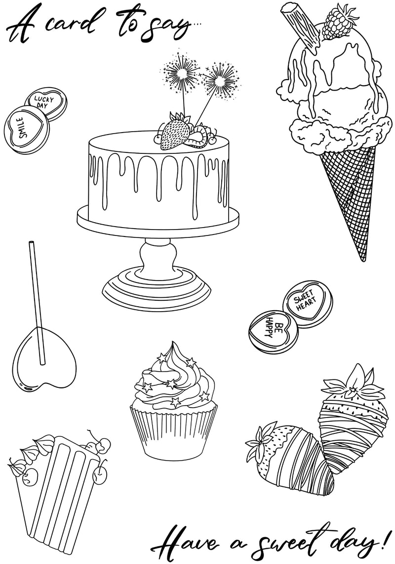 Creative Expressions Designer Boutique Sweet Day 6 in x 8 in Stamp Set-2