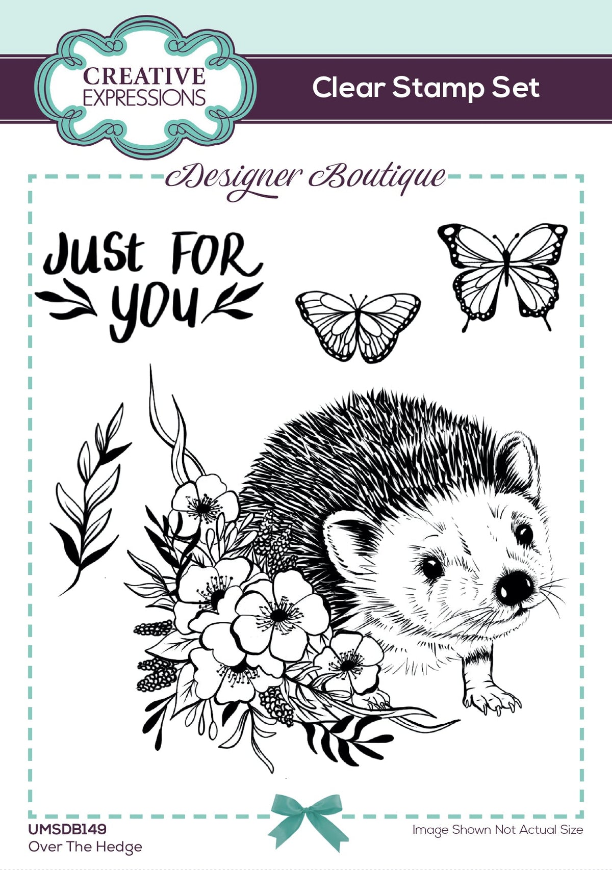 Creative Expressions Designer Boutique Over The Hedge 6 in x 4 in Stamp Set-1