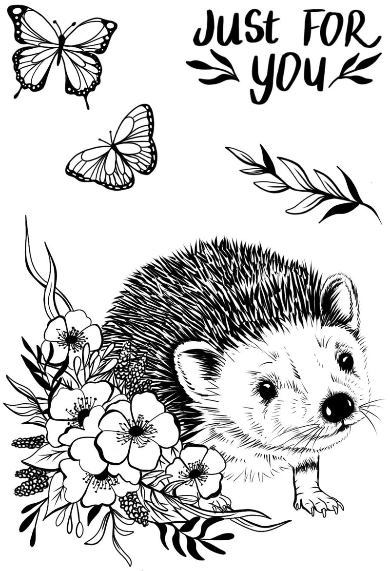 Creative Expressions Designer Boutique Over The Hedge 6 in x 4 in Stamp Set-6