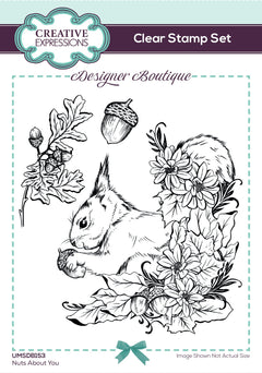 Creative Expressions Designer Boutique Nuts About You 6 in x 4 in Stamp Set-1