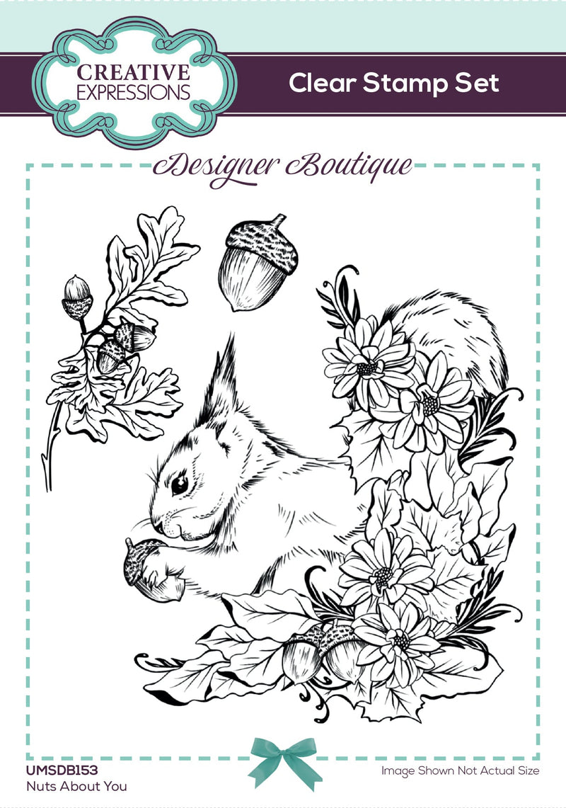 Creative Expressions Designer Boutique Nuts About You 6 in x 4 in Stamp Set-1