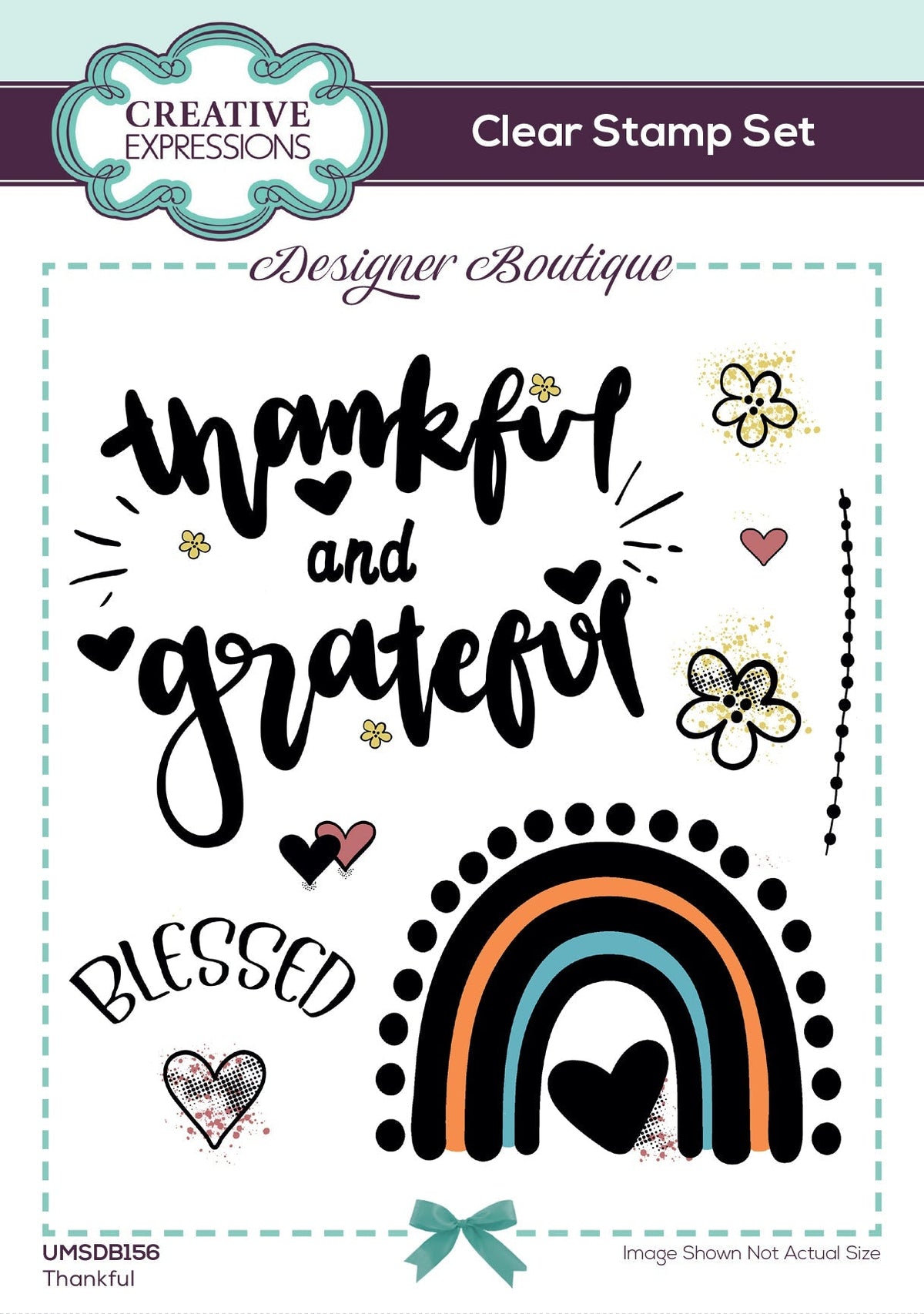Creative Expressions Designer Boutique Thankful 6 in x 4 in Stamp Set-1