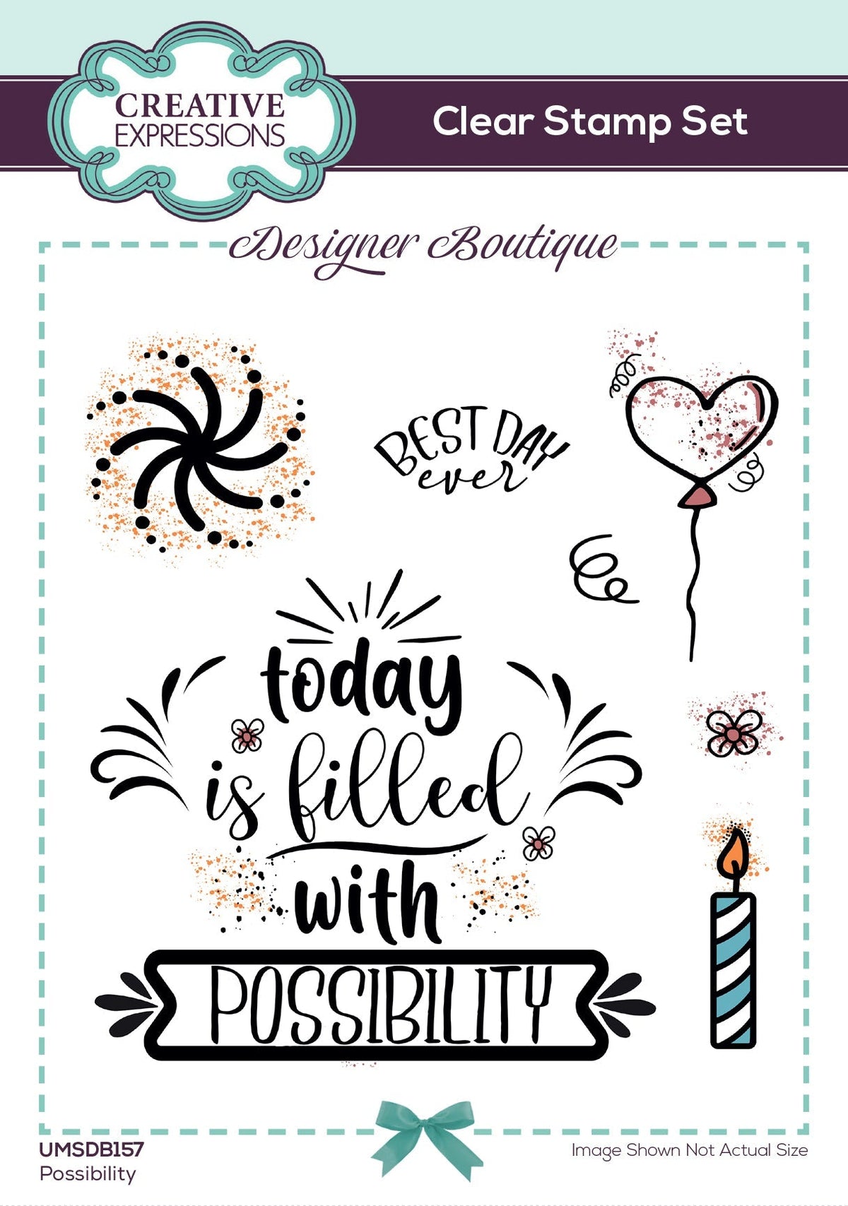 Creative Expressions Designer Boutique Possibility 6 in x 4 in Stamp Set-1
