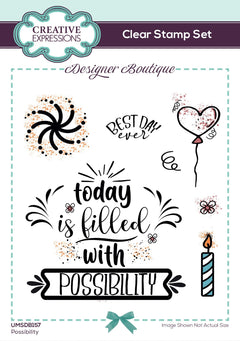 Creative Expressions Designer Boutique Possibility 6 in x 4 in Stamp Set-1