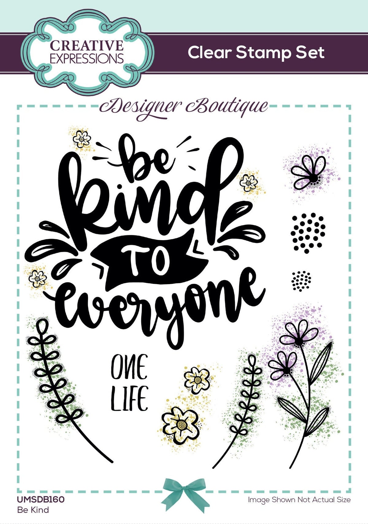 Creative Expressions Designer Boutique Be Kind 6 in x 4 in Stamp Set-1