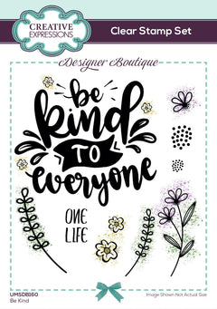 Creative Expressions Designer Boutique Be Kind 6 in x 4 in Stamp Set-1