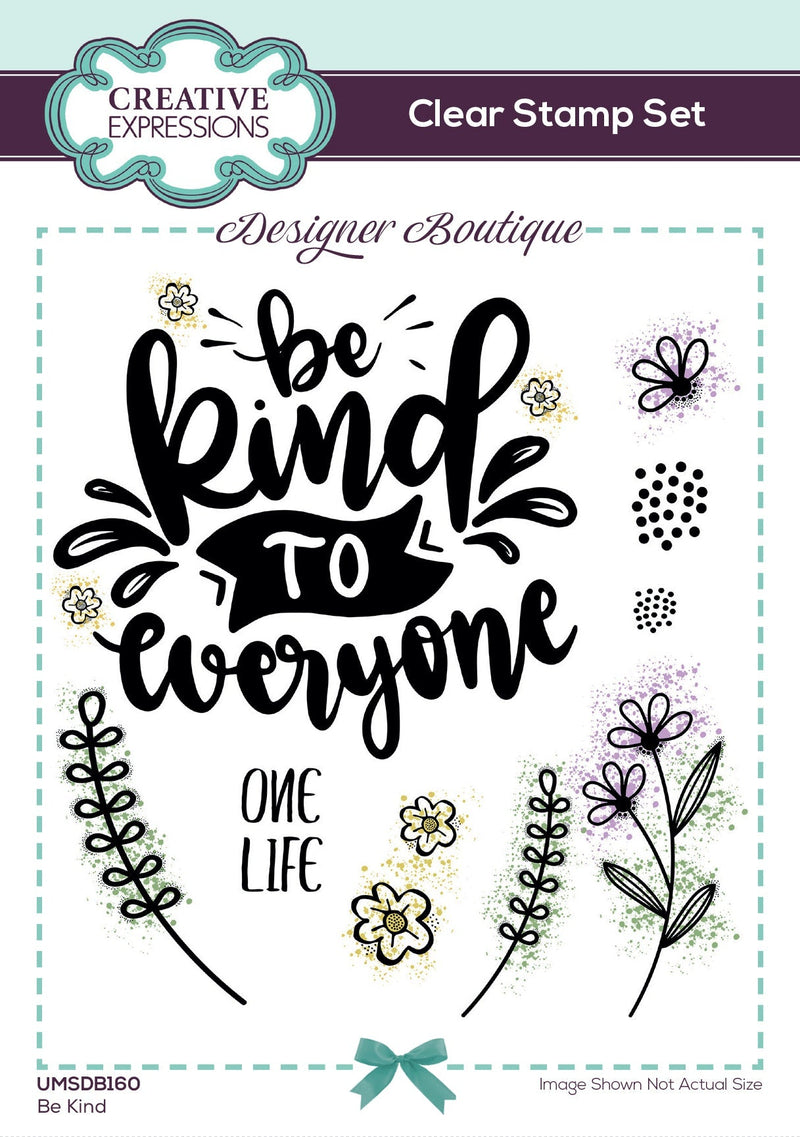 Creative Expressions Designer Boutique Be Kind 6 in x 4 in Stamp Set-1