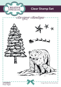 Creative Expressions Designer Boutique Polar Night 4 in x 6 in Stamp Set-1