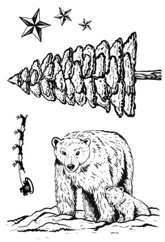 Creative Expressions Designer Boutique Polar Night 4 in x 6 in Stamp Set-2