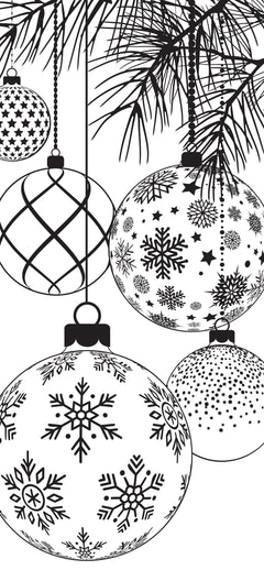 Sello precortado Bauble Bough de 4 pulg. x 8 pulg. de Creative Expressions Designer Boutique-2