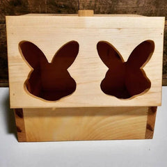 Double Bunny Head Hay Feeding Station-1