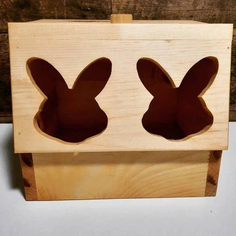 Double Bunny Head Hay Feeding Station-1