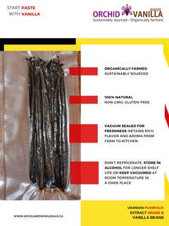 Ugandan Extract Vanilla Beans Grade-B <br>For Extract Making<BR>By Ounce-3