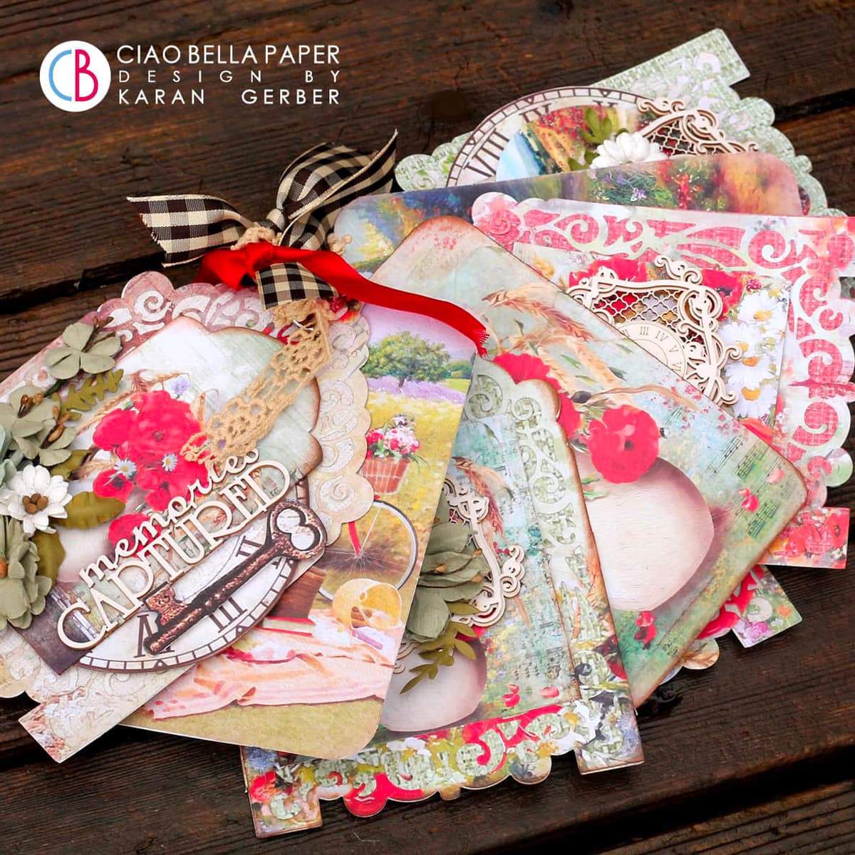 Ciao Bella Under The Tuscan Sun Patterns Pad 12"x12" 8/Pkg-11