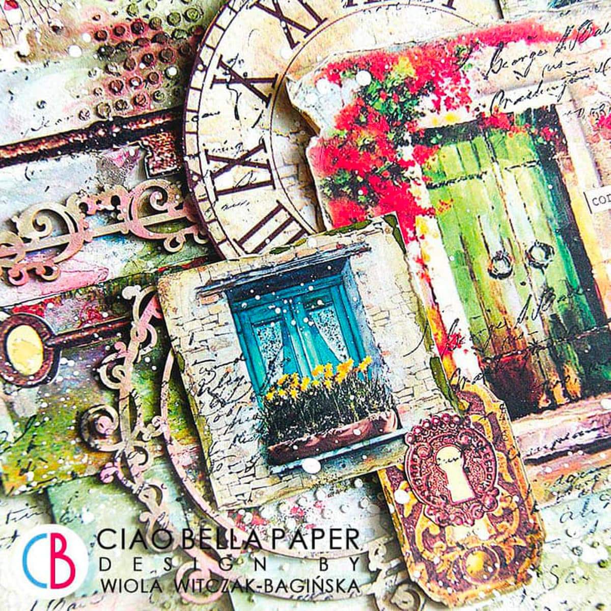 Ciao Bella Under The Tuscan Sun Patterns Pad 12"x12" 8/Pkg-15
