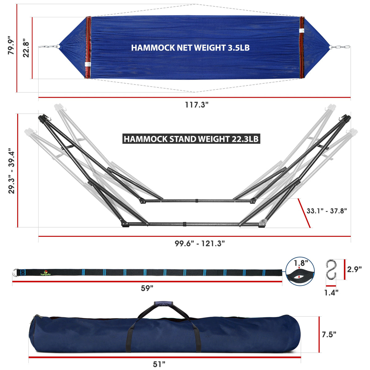 Comfort Set Original Hammock Stand-3