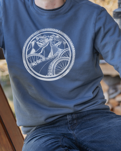 BIKE WORLD - Unisex Organic Cotton Crewneck-2
