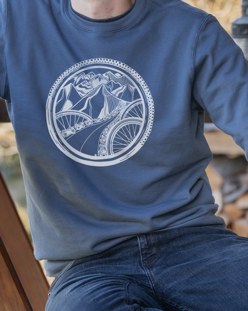 BIKE WORLD - Unisex Organic Cotton Crewneck-2